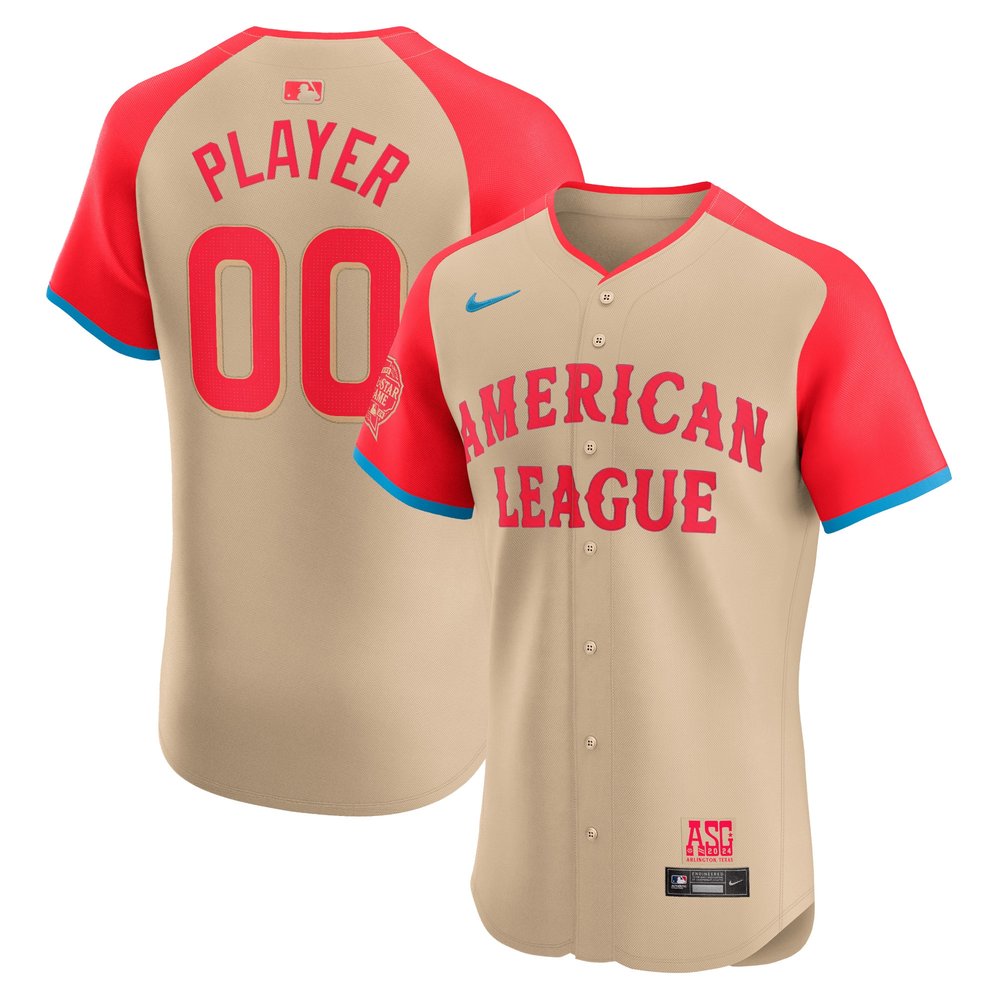 Men’s American League Cream 2024 MLB All-Star Game Elite Pick-A-Player Jersey
