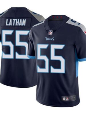 Youth Tennessee Titans #55 JC Latham Navy 2024 Draft Vapor Limited Stitched Football Jersey