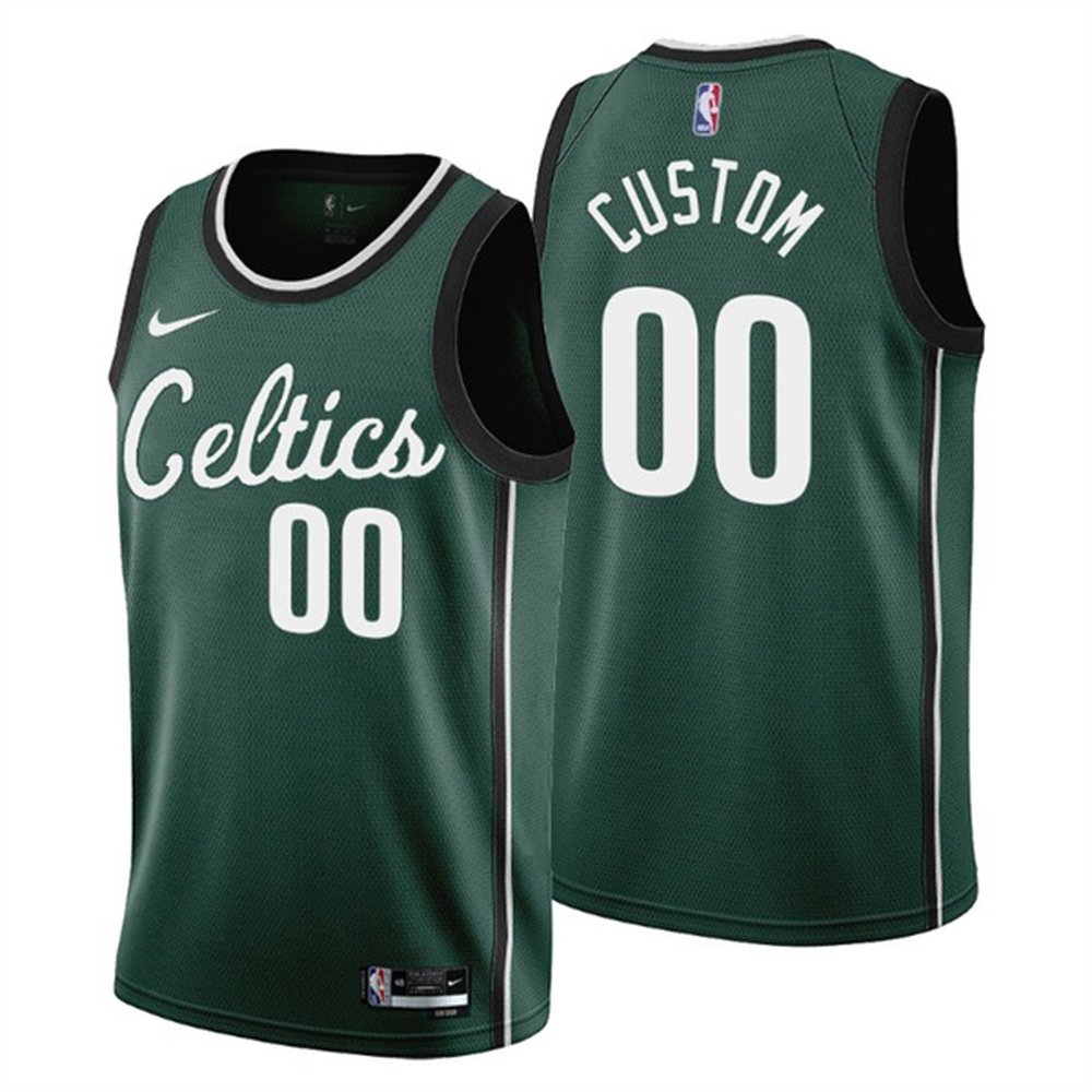Men’s Boston Celtics Active Player Custom 2022/23 Green City Edition Stitched Basketball Jersey