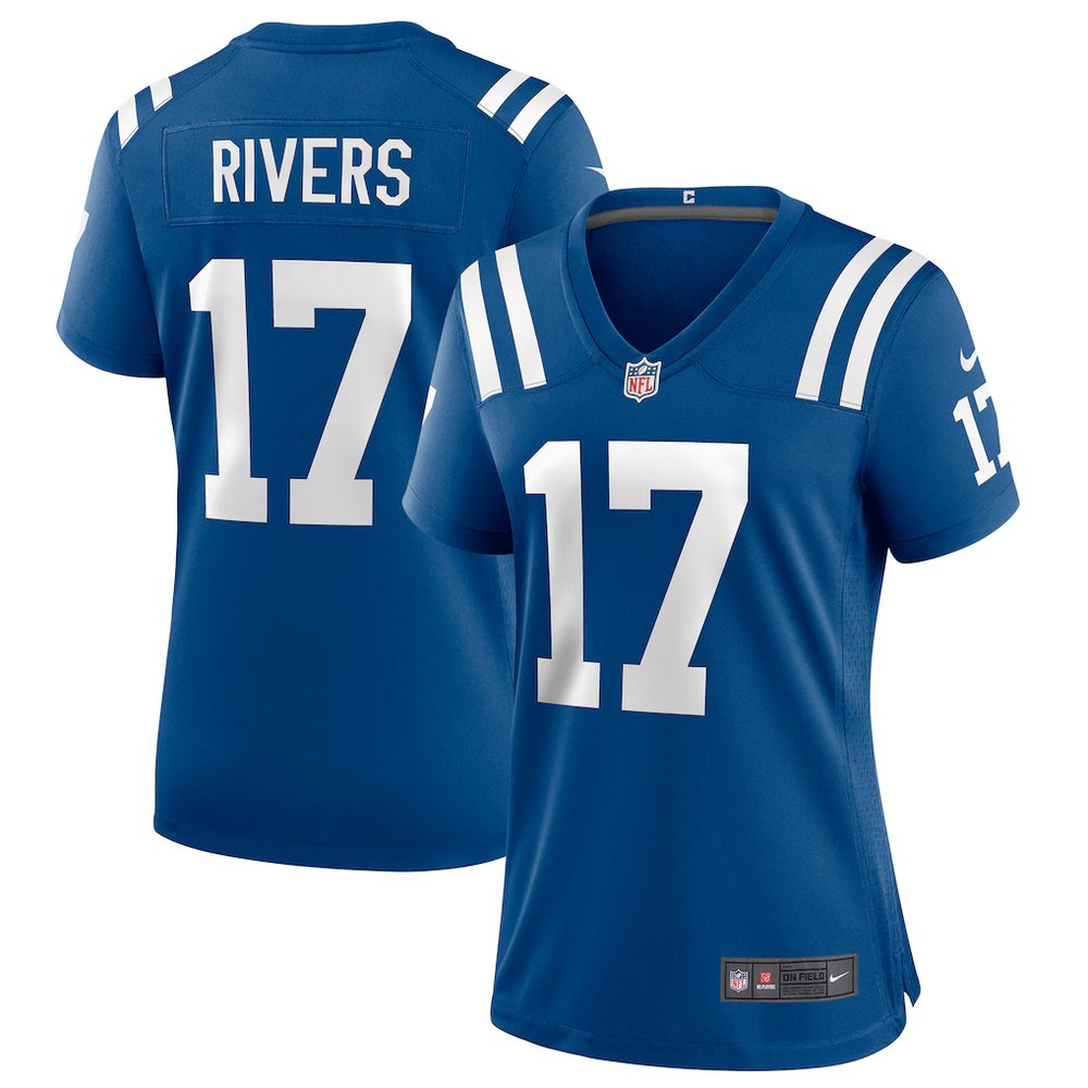 Women’s Indianapolis Colts #17 Philip Rivers Nike Royal Game Jersey