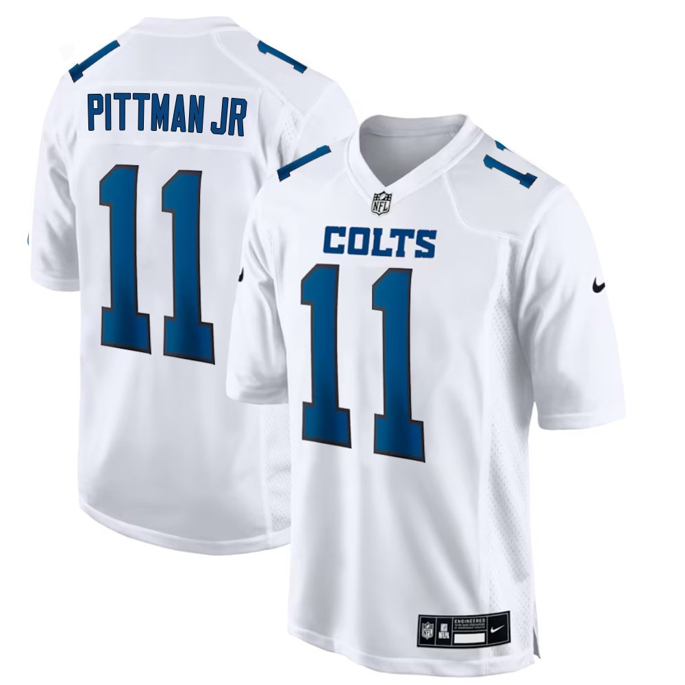 Youth Indianapolis Colts #11 Michael Pittman Jr. Nike Tundra White Fashion Game Jersey
