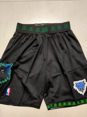 Minnesota Timberwolves Black Shorts