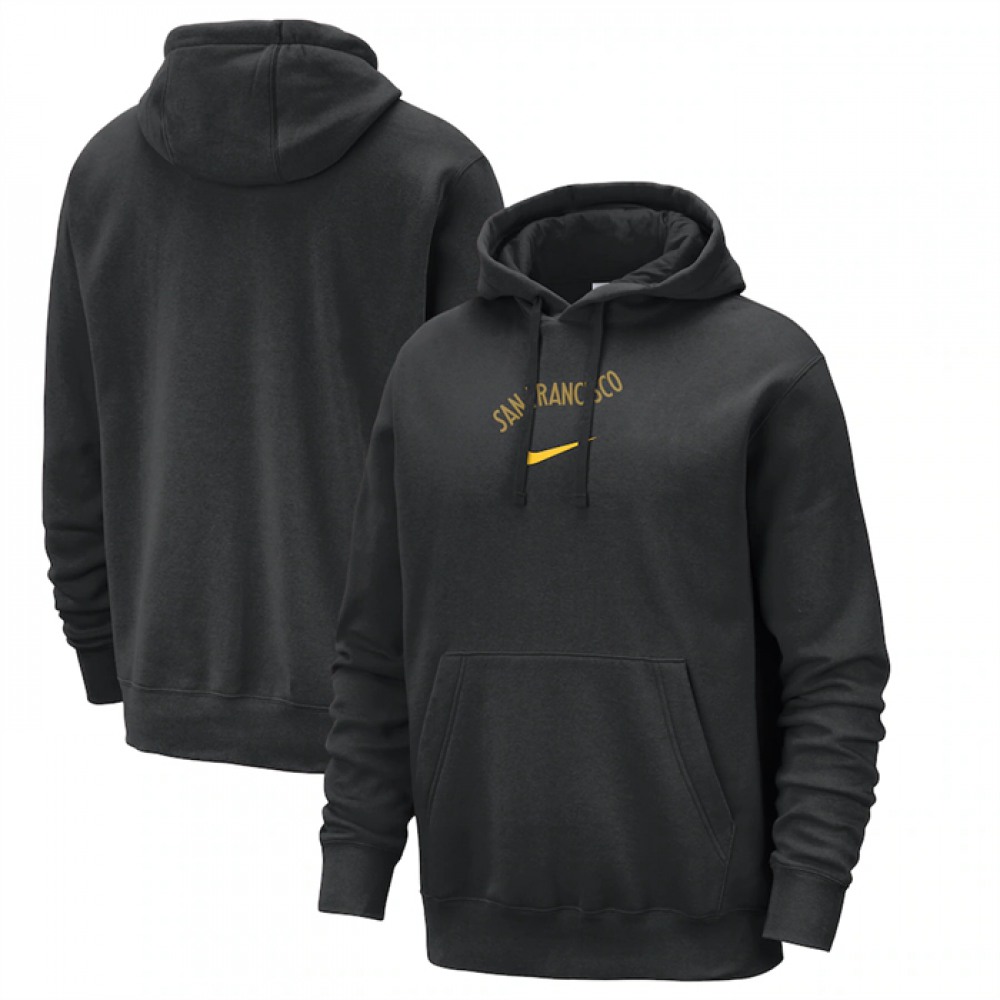 Men’s Golden State Warriors Black 2023/24 City Edition Essential Club Pullover Hoodie
