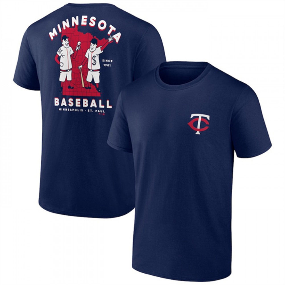 Men’s Minnesota Twins Navy Iconic Bring It T-Shirt