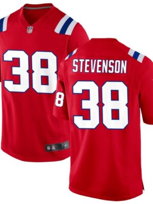 Men's New England Patriots #38 Rhamondre Stevenson Nike Red Game Player Jersey