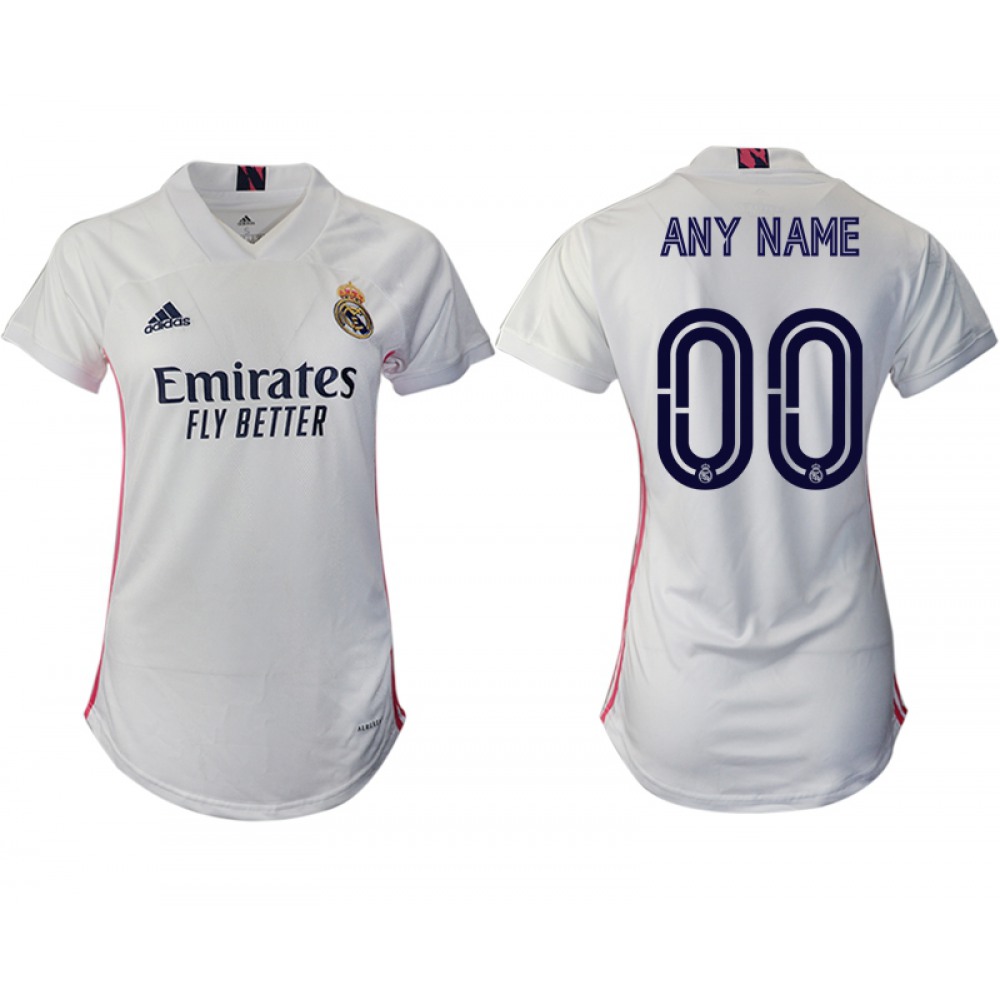 Women’s Real Madrid Personalized Home Soccer Club Jersey