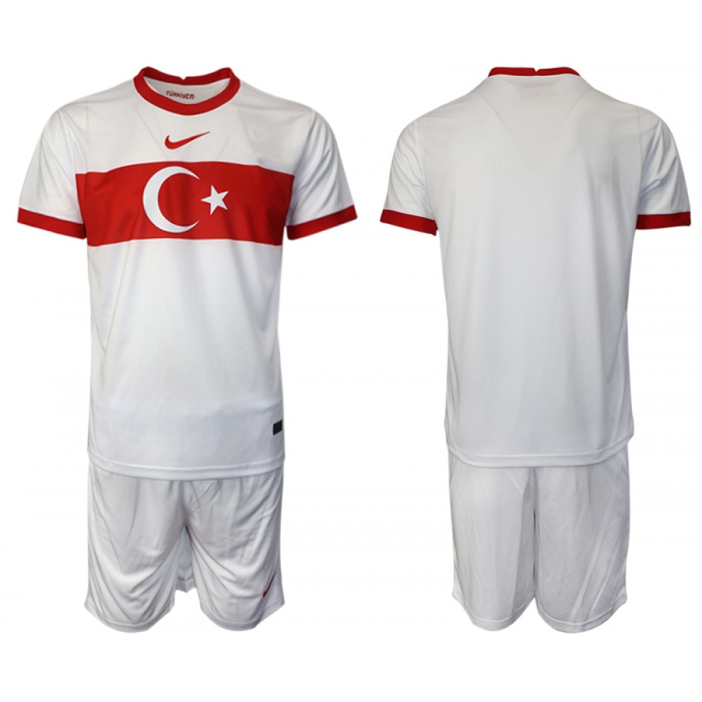 Men’s Turkey National Team Custom White Away Jersey Suit