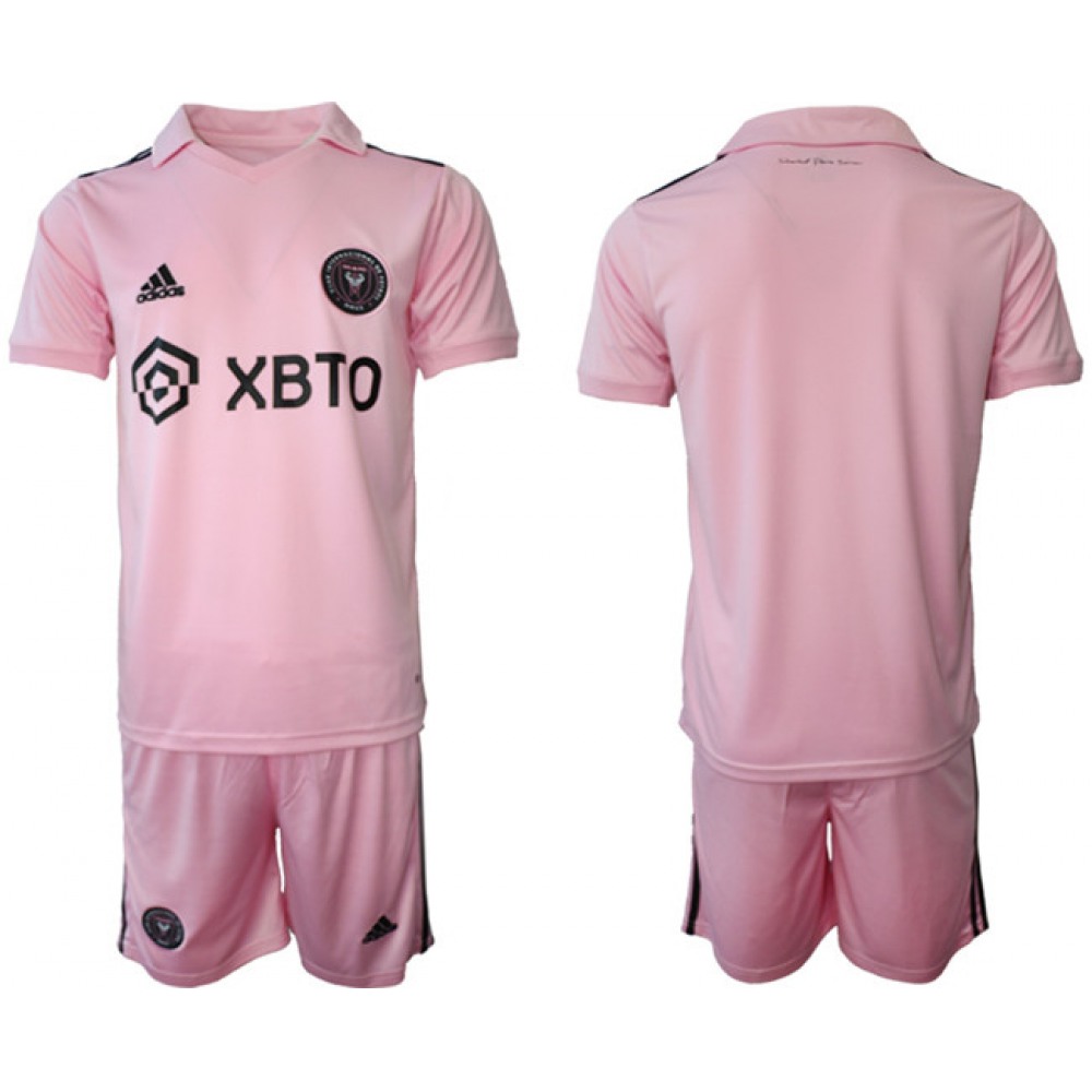 Men’s Inter Miami CF Custom 2023/24 Pink Home Soccer Jersey Suit