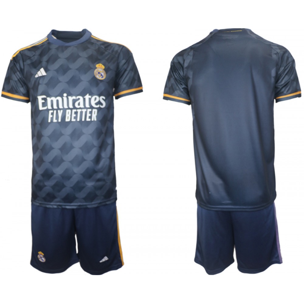 Men’s Real Madrid Custom 23/24 Navy Away Soccer Jersey Suit