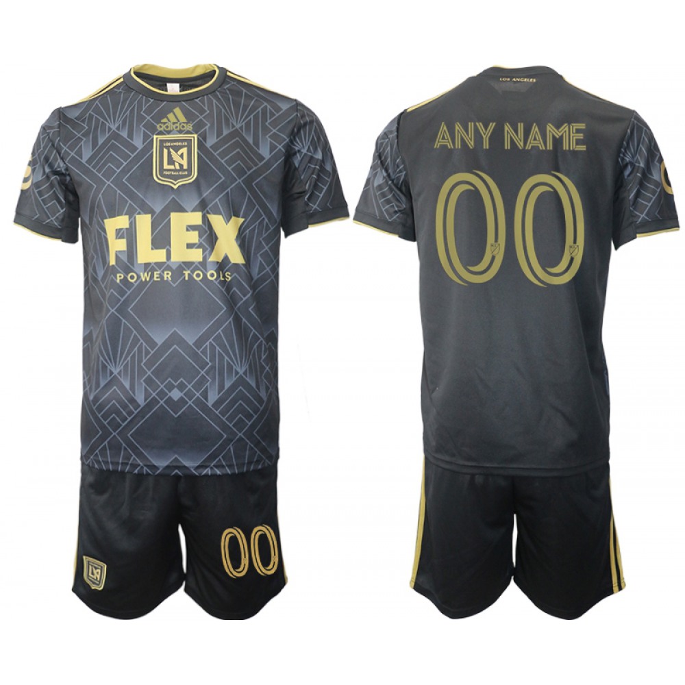 Men’s Los Angeles Football Club Custom Black Soccer Jersey Suit