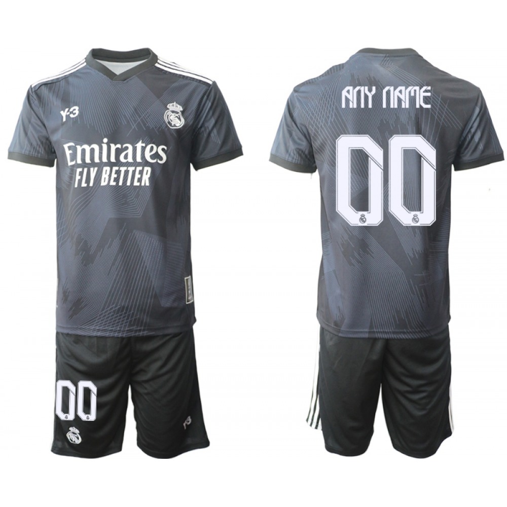 Men’s Real Madrid Custom 22/23 Black Soccer Jersey Suit