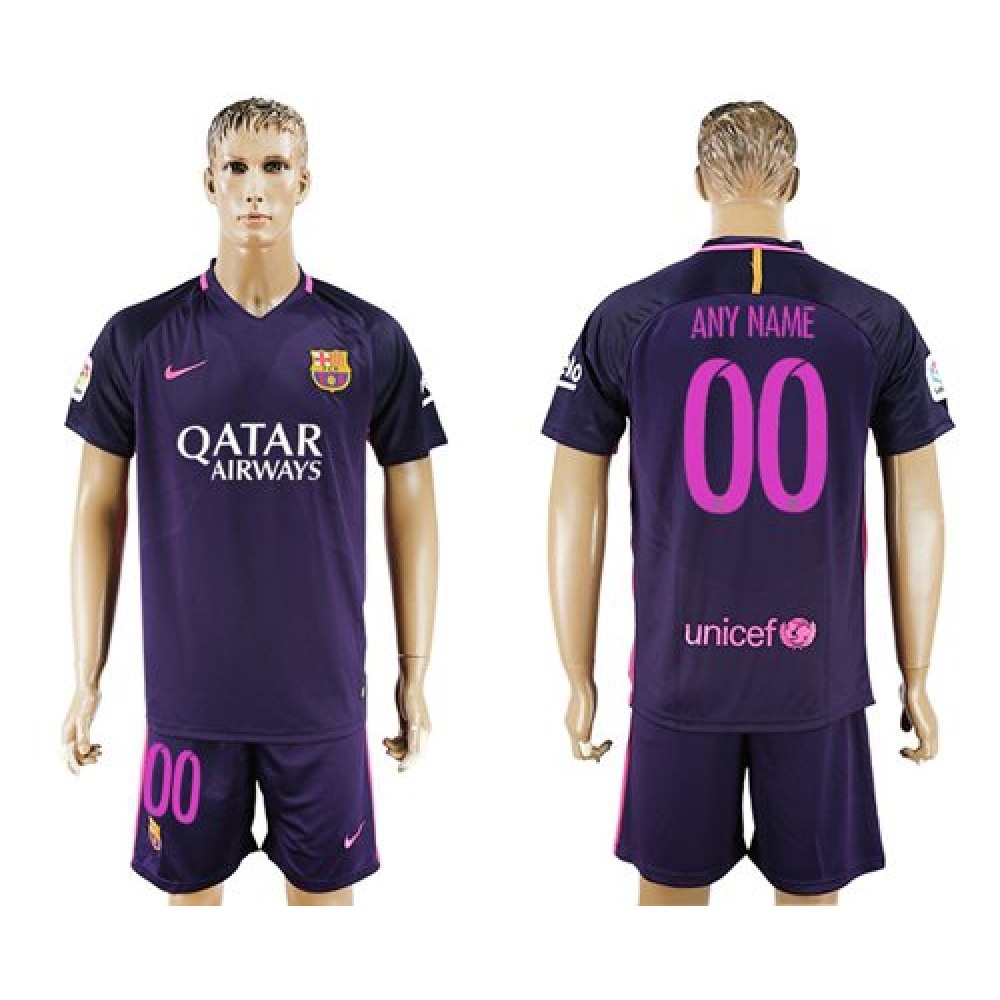 Barcelona Personalized Away Soccer Club Jersey