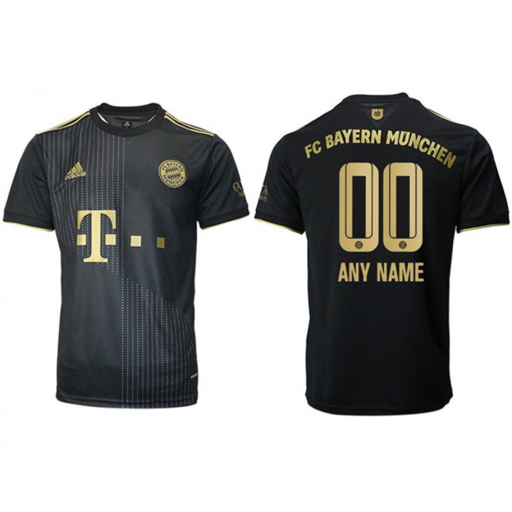 Men’s FC Bayern Munchen Custom Black Away Soccer Jersey