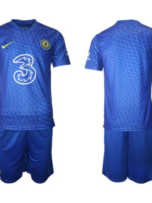 Men's Chelsea 2021/22 Blue Home Soccer Jersey Suit