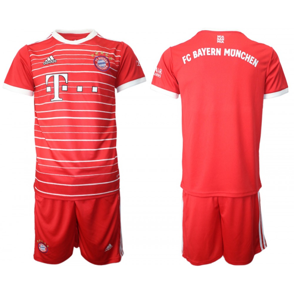 Men’s FC Bayern Munchen Blank 22/23 Red Home Soccer Jersey Suit