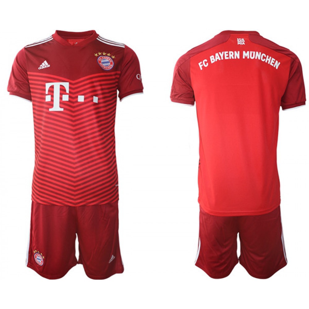Men’s FC Bayern Munchen Red Home Soccer Jersey Suit