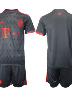 Men's FC Bayern Munchen Blank 22/23 Black Away Soccer Jersey Suit