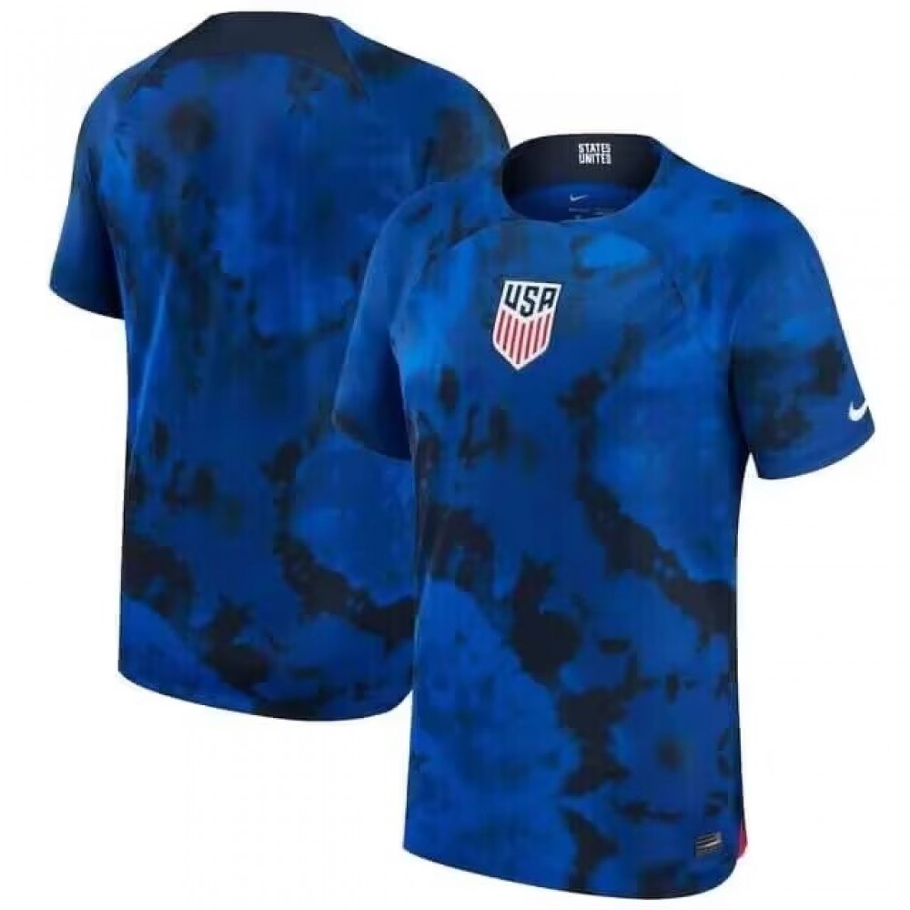 Men’s United States Blank Bright Blue/White 2022/23 Away Jersey