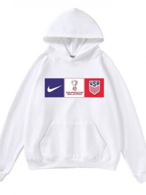 Men's American World Cup Soccer Hoodie White