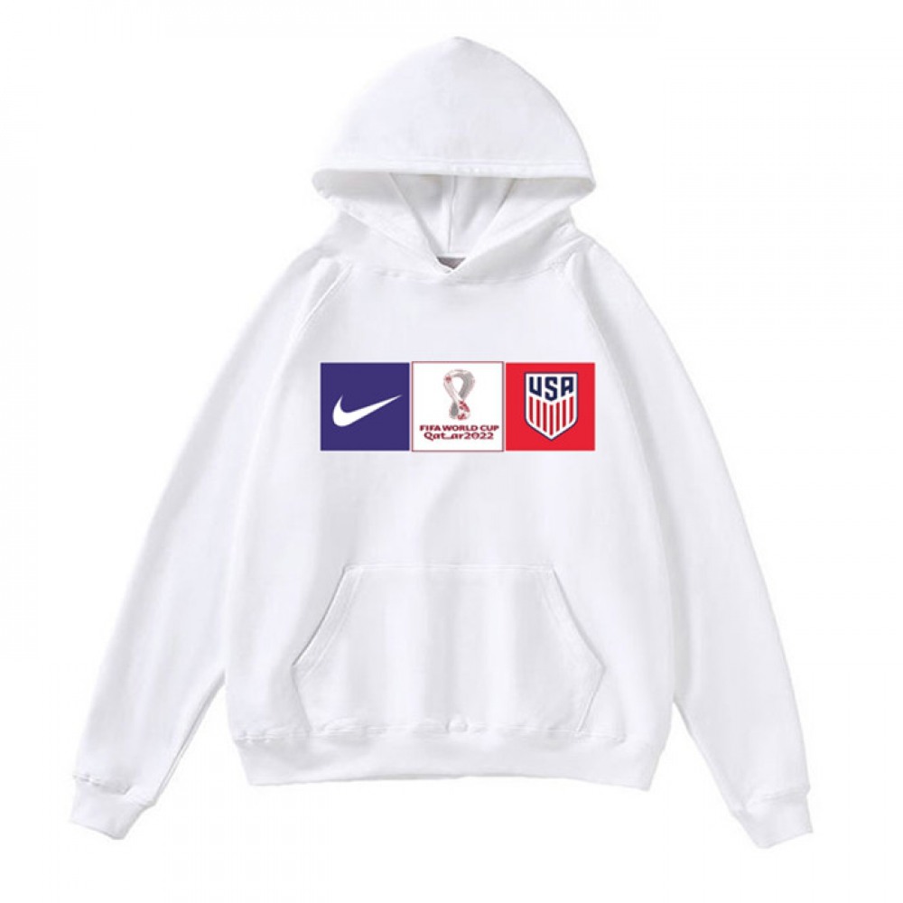 Men’s American World Cup Soccer Hoodie White