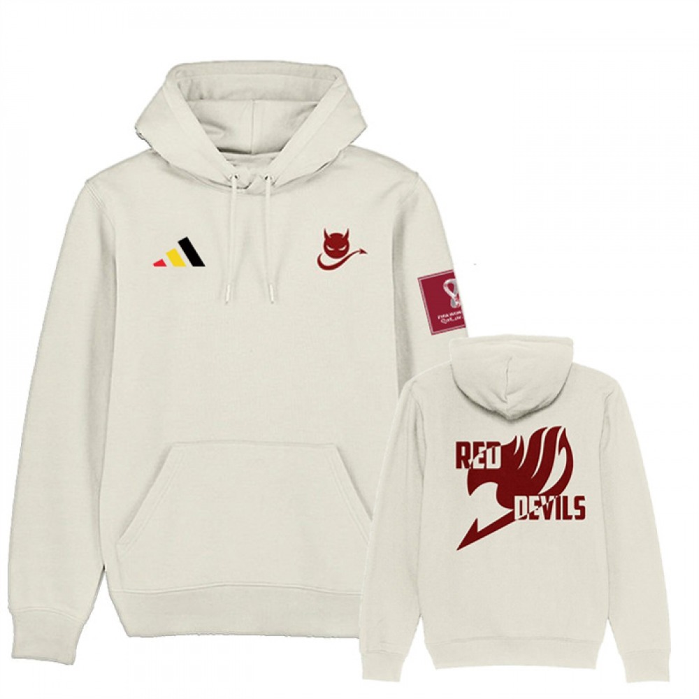 Men’s Belgium FIFA World Cup Soccer Hoodie White
