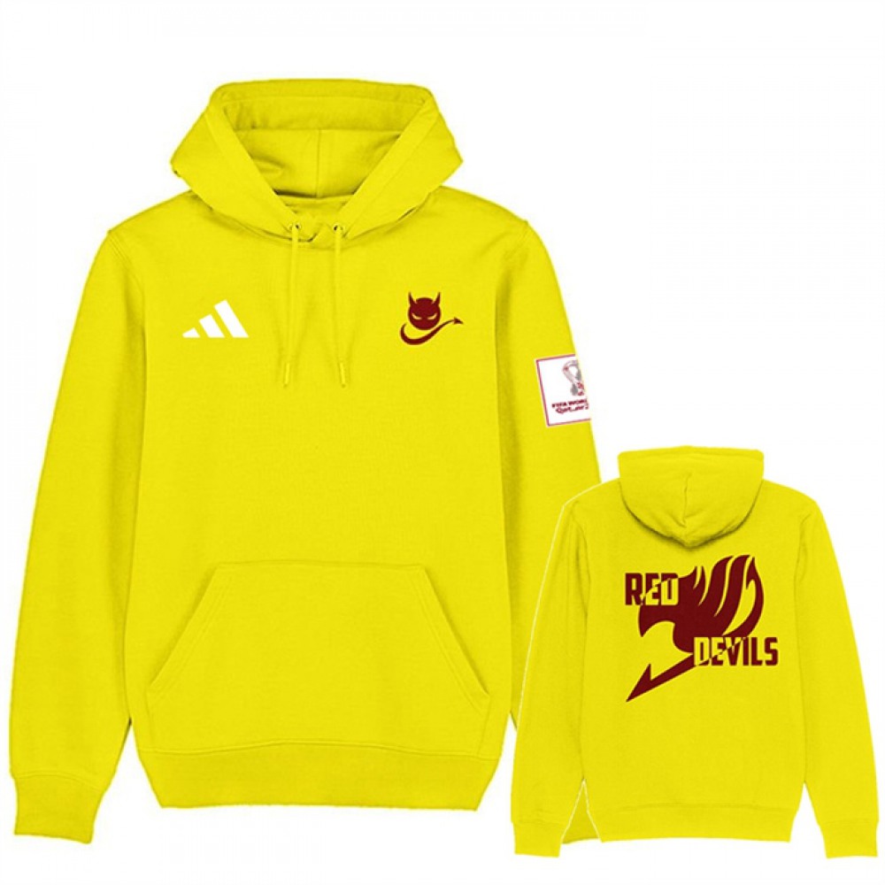 Men’s Belgium FIFA World Cup Soccer Hoodie Yellow