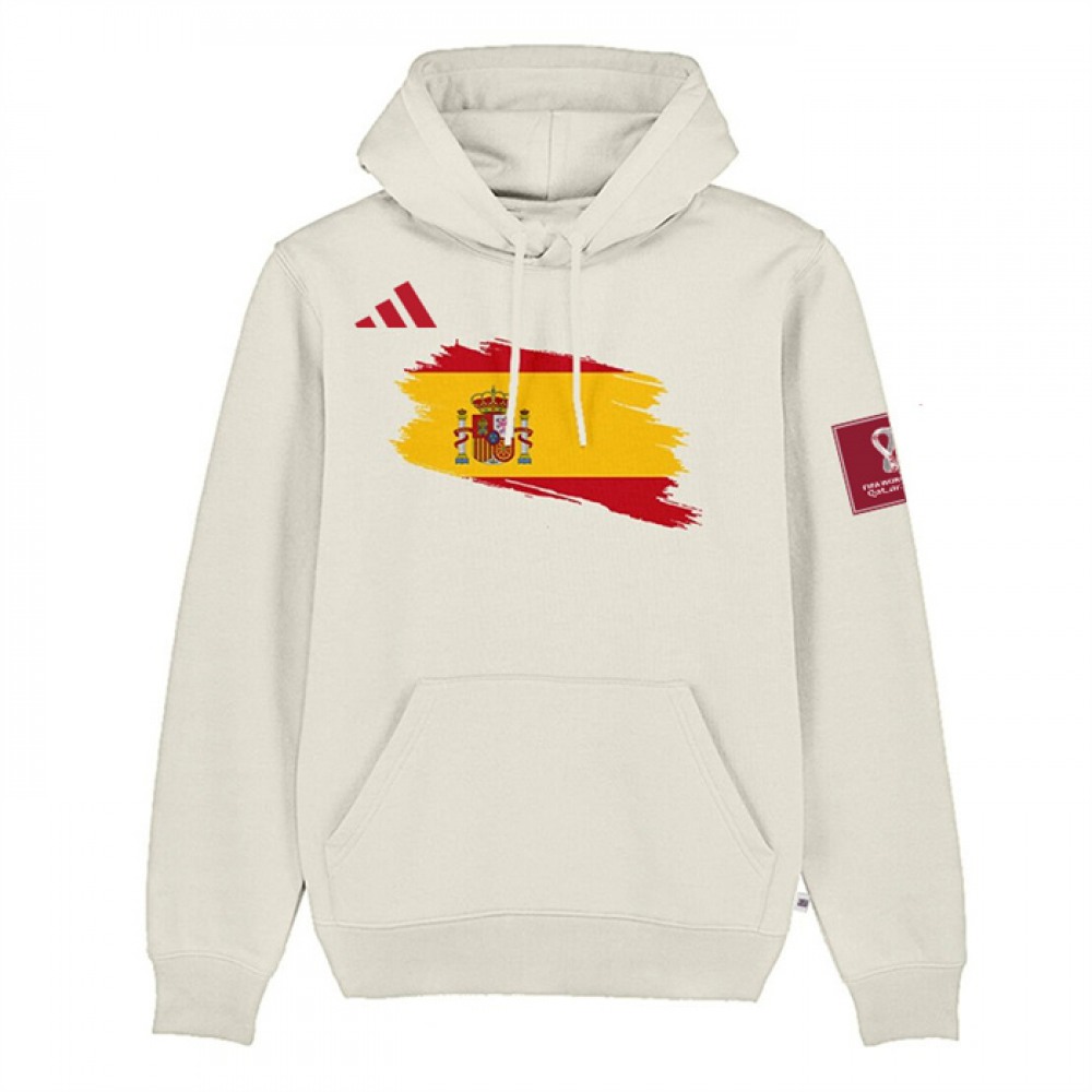 Men’s Spain FIFA World Cup Soccer Hoodie White