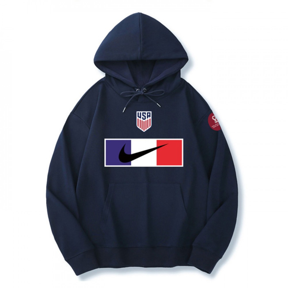 Men’s American World Cup Soccer Hoodie Navy 001