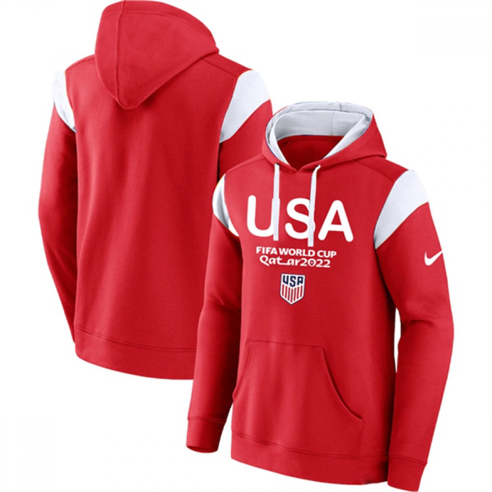 Men’s USA Red 2022 FIFA World Cup Soccer Hoodie