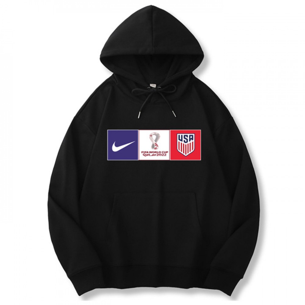 Men’s American World Cup Soccer Hoodie Black