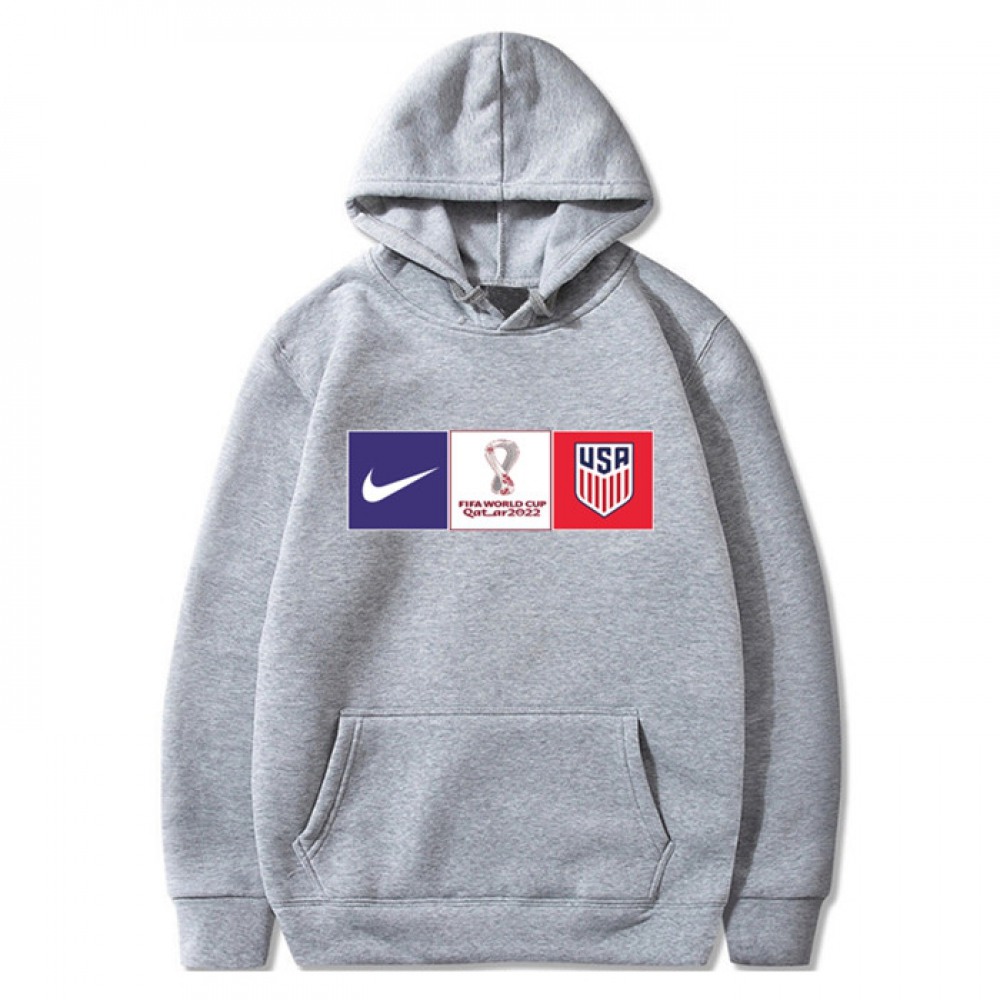 Men’s American World Cup Soccer Hoodie Grey