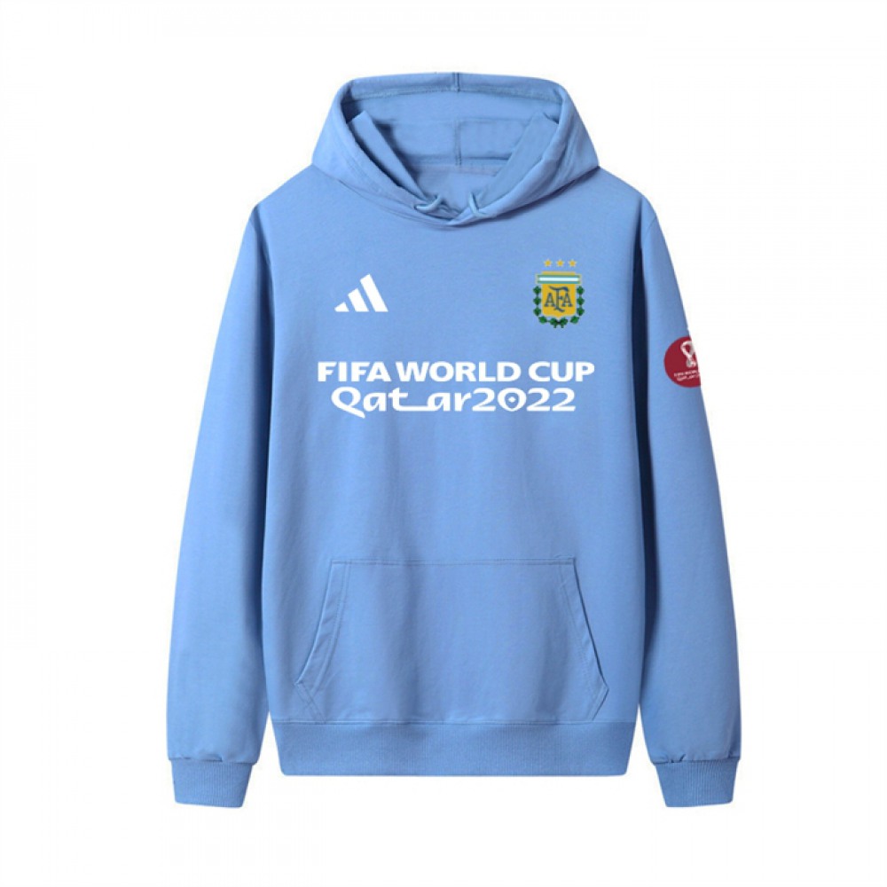 Men’s Argentina Blue 2022 FIFA World Cup Soccer Hoodie
