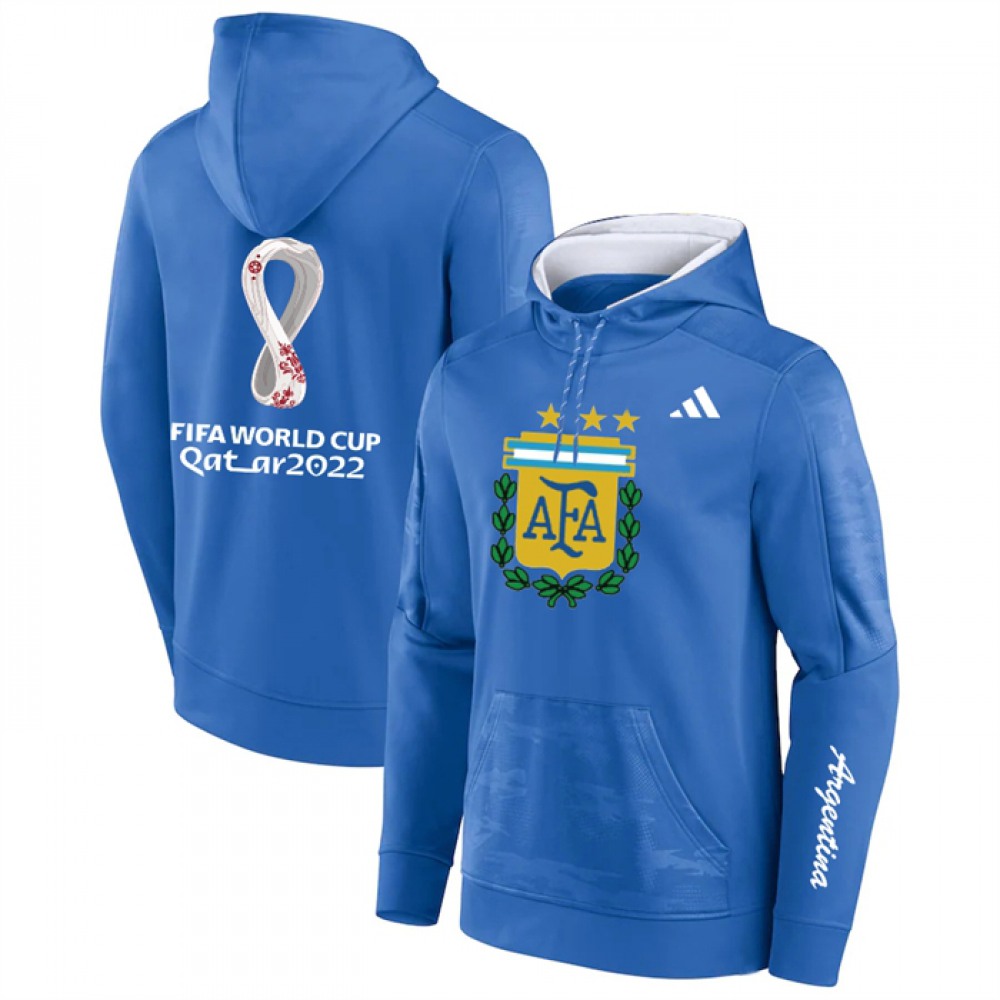 Men’s Argentina Blue 2022 FIFA World Cup Soccer Hoodie