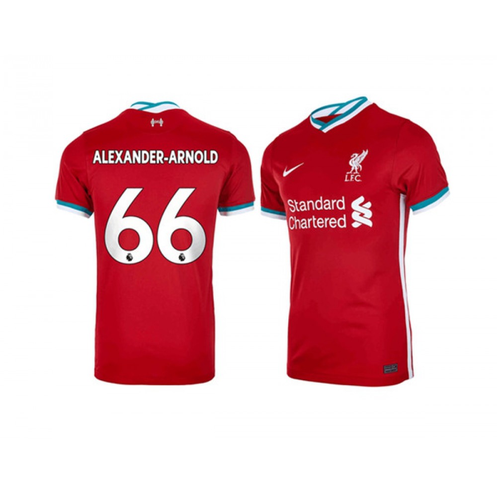Men’s Liverpool #66 Trent Alexander Red 2020/21 Jersey