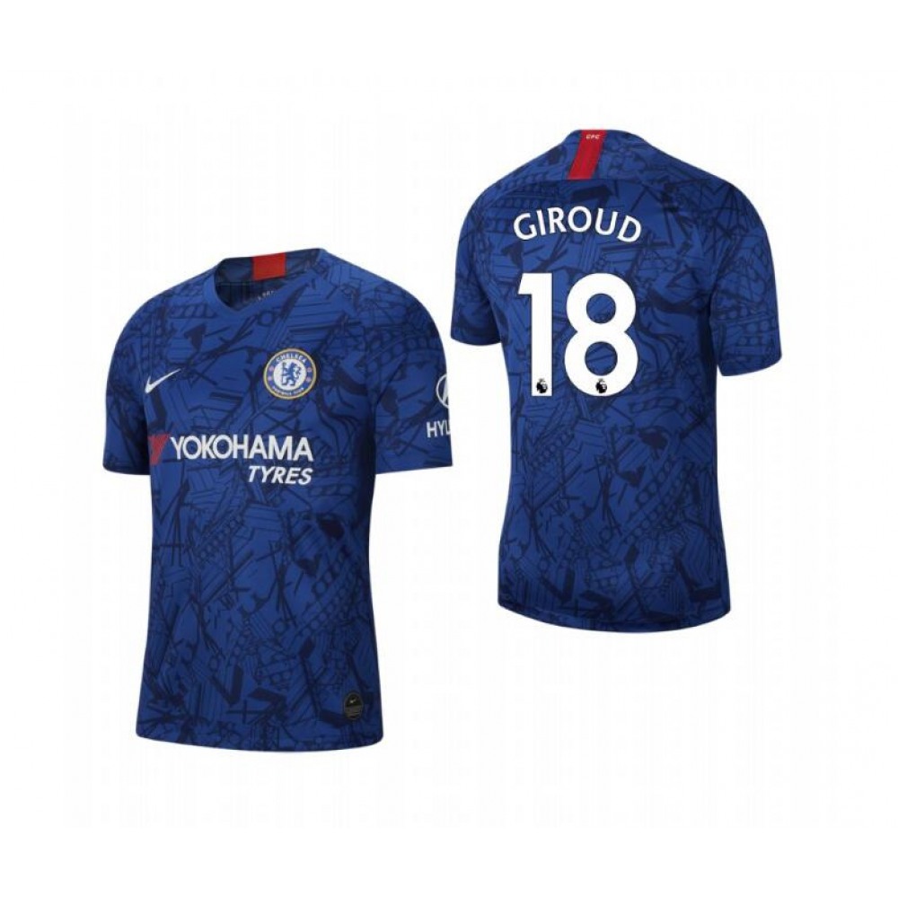 Men’s Chelsea #18 Olivier Giroud Blue 2019 Soccer Club Home Jersey