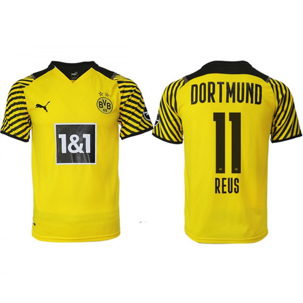 Men’s Borussia Dortmund #11 Marco Reus Yellow Home Soccer Jersey