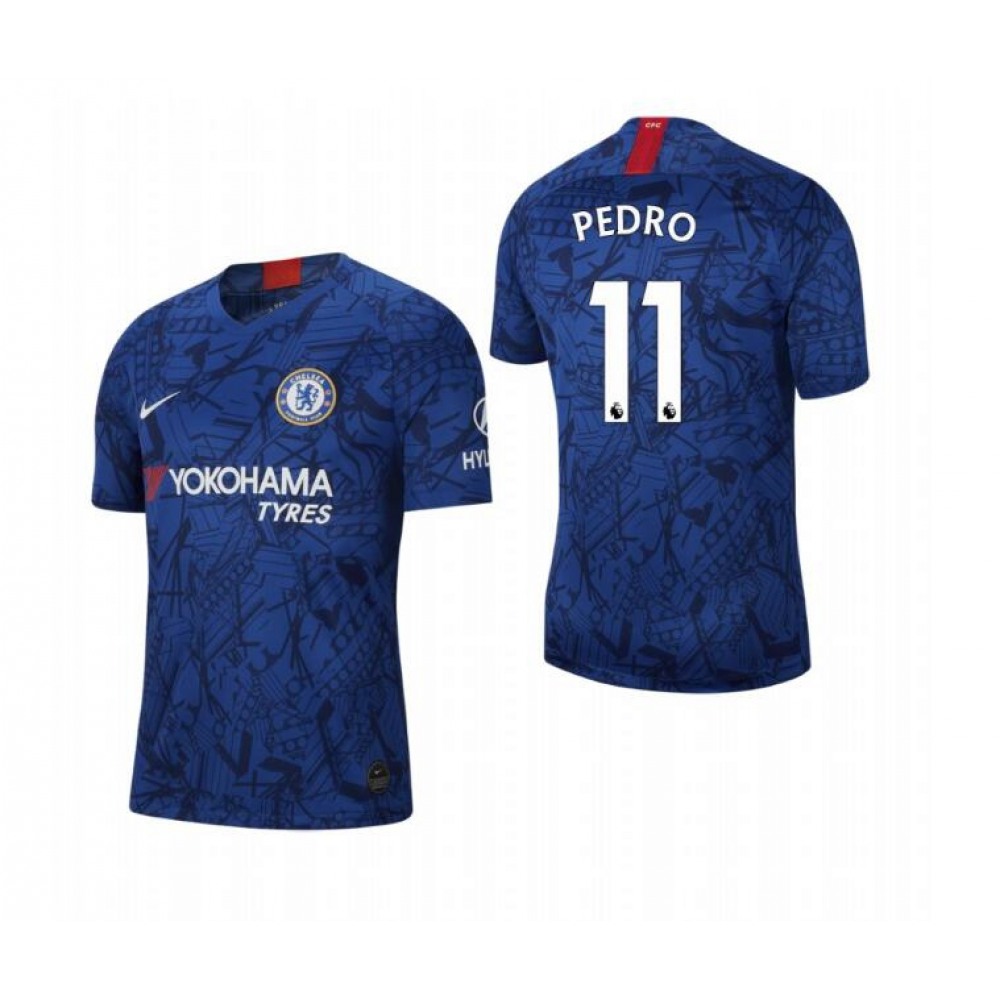 Men’s Chelsea #11 Pedro Blue 2019 Soccer Club Home Jersey