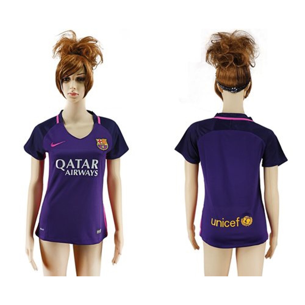 Women’s Barcelona Blank Away Soccer Club Jersey