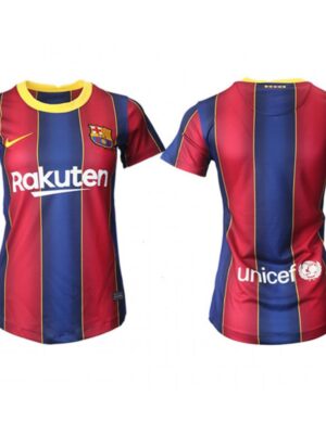 Women's Barcelona Blank Home Soccer Club Jersey