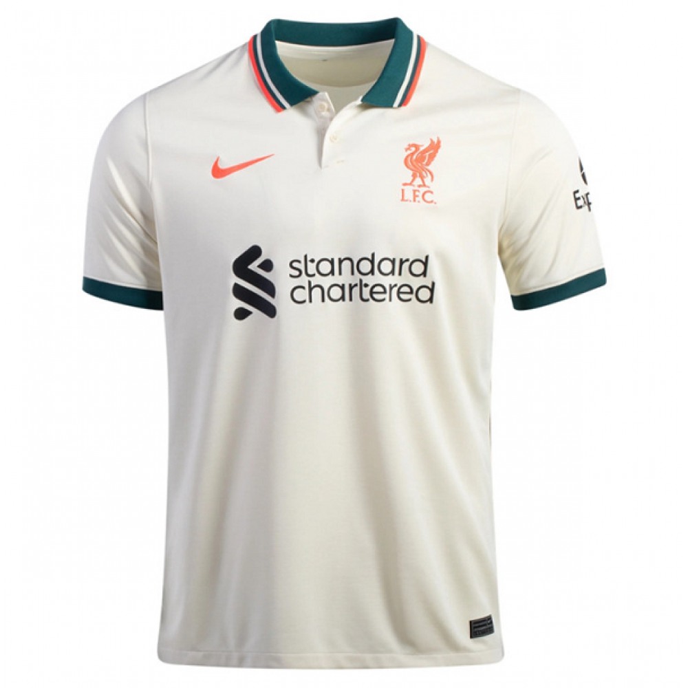 Men’s Liverpool Red 2021/22 White Away Jersey