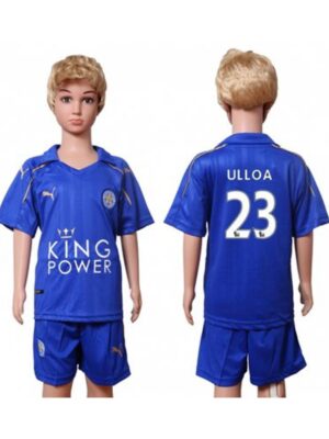 Leicester City #23 ULLOA Home Kid Soccer Club Jersey