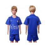 Leicester City Blank Home Kid Soccer Club Jersey