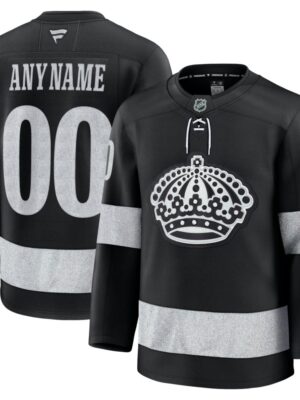 Youth Los Angeles Kings Black Alternate Custom Jersey