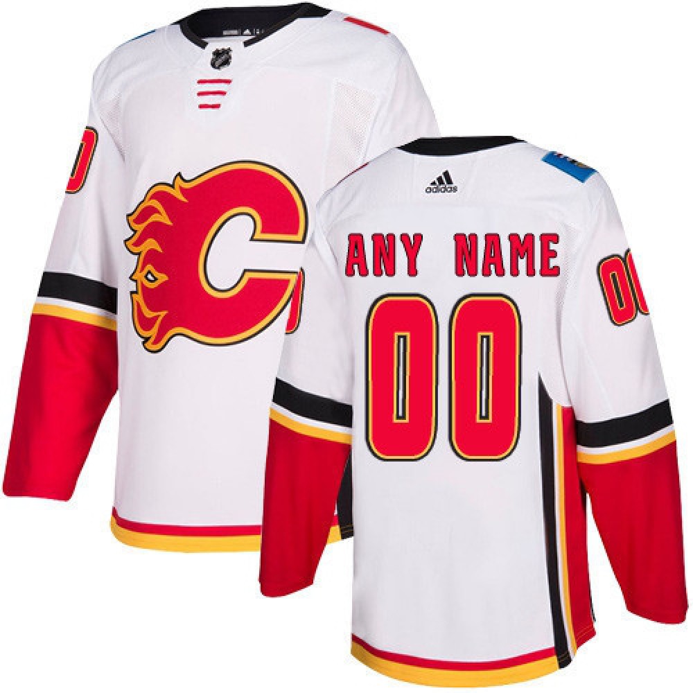 Men’s Calgary Flames Custom Name Number Size NHL Stitched Jersey