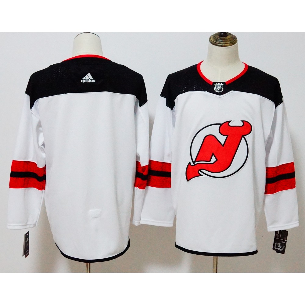 Men’s New Jersey Devils White Stitched NHL Jersey