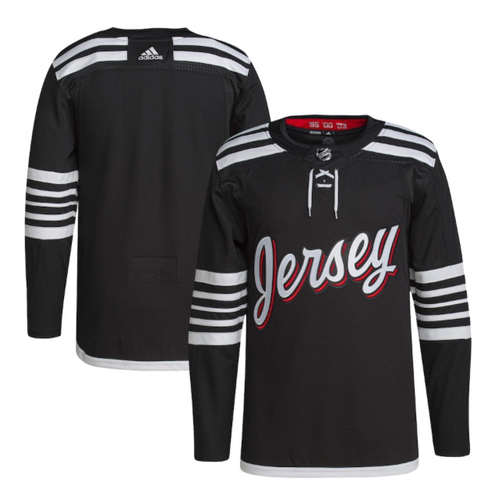 Men’s New Jersey Devils Blank 2021/22 Black Stitched Jersey