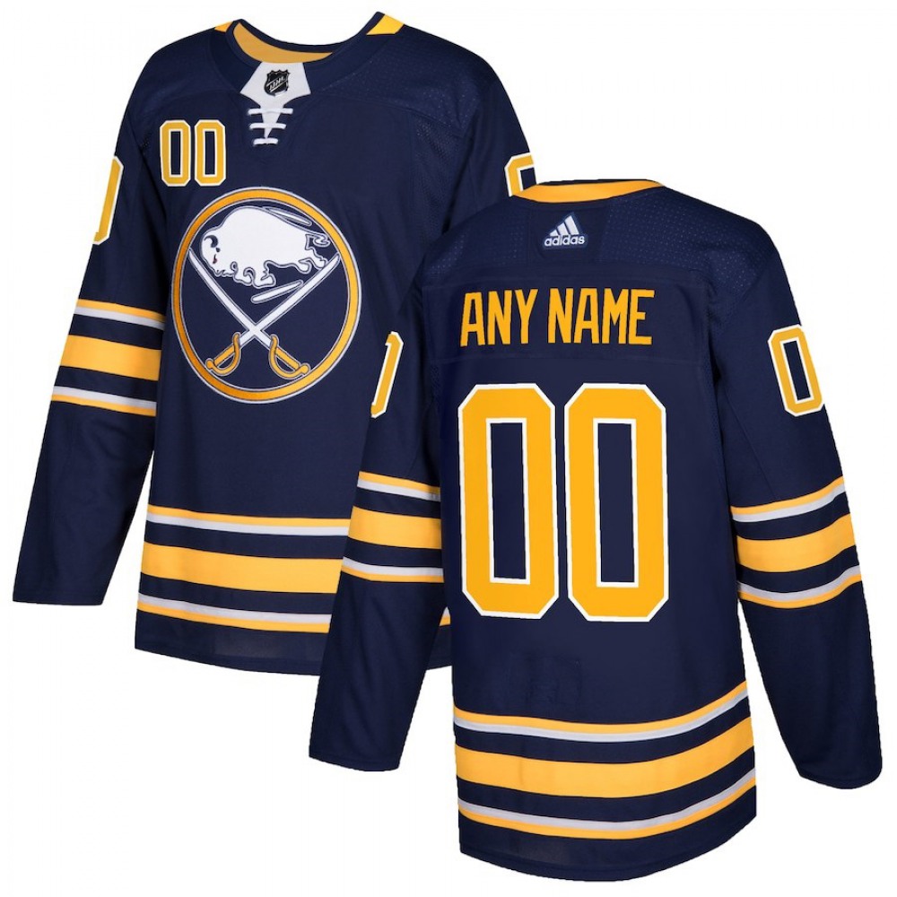 Men’s Buffalo Sabres Personalized Authentic Navy Home Stitched NHL Jersey