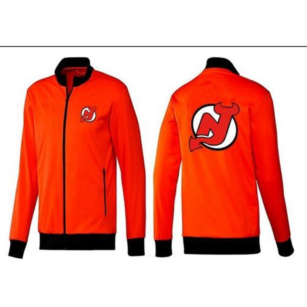 NHL New Jersey Devils Zip Jackets orange-1