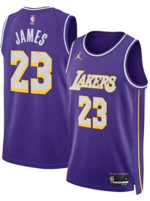 Youth Los Angeles Lakers #23 LeBron James Purple 2025/26 Statement Edition Jersey
