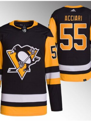 Men's Pittsburgh Penguins #55 Noel Acciari Black Stitched Jersey
